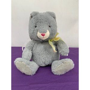 Fiesta Vernon Gray Bunny yellow bow with Easter eggs Velvet inside to ears and f